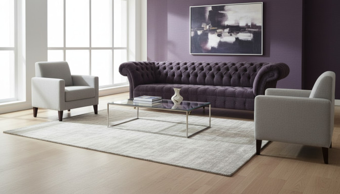 Gultas Sofa 4 vietu dizains Polster Moderns Tekstils Audums Chesterfield Sofas Jauns