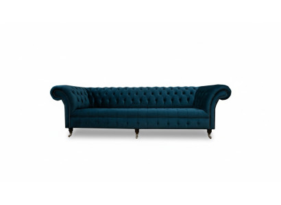 Dizaina dīvāns Chesterfield Polster Moderns Tekstila audums dīvāni 4 sēdvietas Gulētava