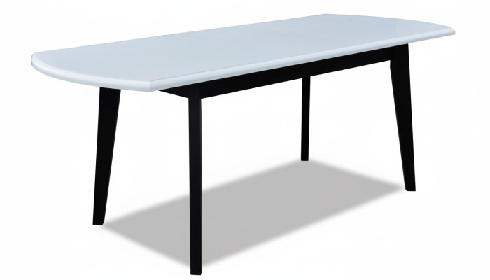Galdi Dizaina Galds Koka Galds Ēdamistaba Luksusa Mēbeles Balts Melns 80x160/200 cm