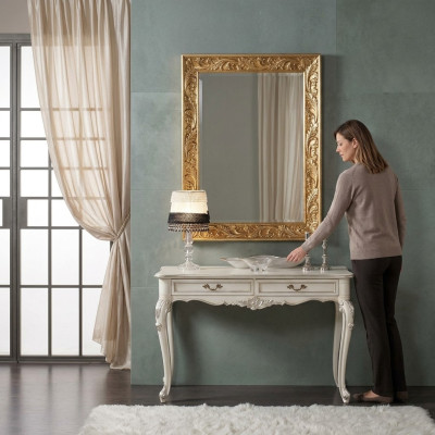 Spogulis Itāļu dizaina mēbeles Stenda spogulis 93x183cm Baroka Rokokas