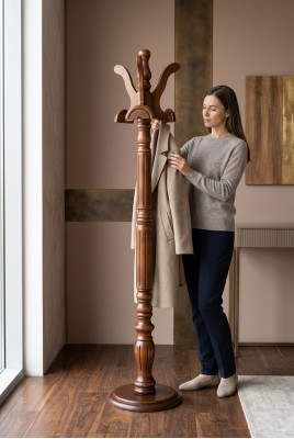 Kalpona mētelis Siena garderobe Drēbju statīvs koka stenduris kalps mēbeles gaitenis jauns