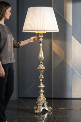 Klasiskā grīdas lampa Gaisma Krēslampas ir plāns stāvlampa lampa Ø65cm Lampas Jauna