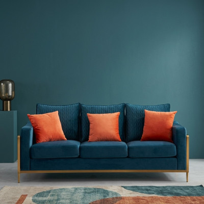 Sofas komplekts 3+2 sēdvietu dizaina dīvāni ar polsterējumu audumu atpūtas komplekti
