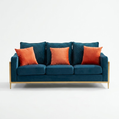 Sofas komplekts 3+2 sēdvietu dizaina dīvāni ar polsterējumu audumu atpūtas komplekti