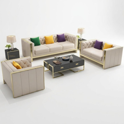 Sofas komplekts 3+2+1 sēdvietu dizaina dīvāns, mīkstā mēbele, moderns luksusa dīvāns.