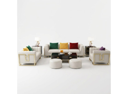 Sofas komplekts Big Set 3+1 sēdvieta ādas dīvāns diivankopšana dizaina diivankopšana