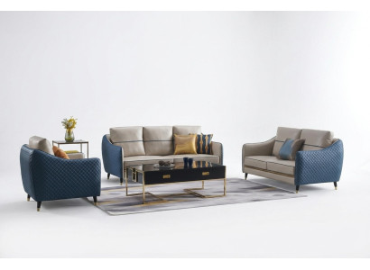 Dzīvojamās vietās dīvāns polster sofa kompletts dīvāns 3+2+1 galds piegalda galds