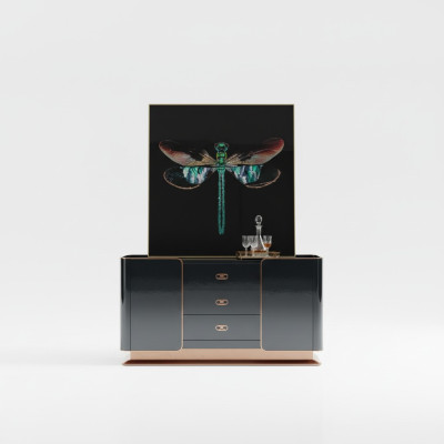 Komoda Sideboard Dizaina mēbeles koka komodas galds īstas koka malas
