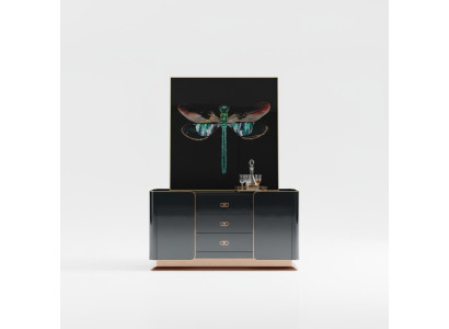 Komoda Sideboard Dizaina mēbeles koka komodas galds īstas koka malas
