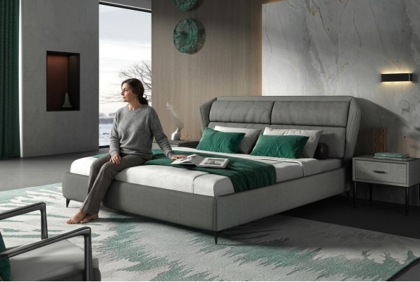 Gulta Klasiskā gulta Luxus divguļamistabas dizaina gulta Gultas 180x200cm