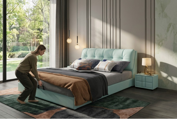 Dizainera gulta 180x200 āda metāla gultas divguļamā gulta deluxe guļamistaba luxembourg laulība