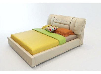 Dizainera gulta Chesterfield gultas Tekstils Āda viesnīca Luksusa apdare audekls Samts Audums1