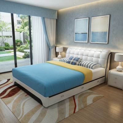 Divvietīgs gults Gulta Lauva Gults dizains Luksus Polsterbett Luxur Designbett Lērija