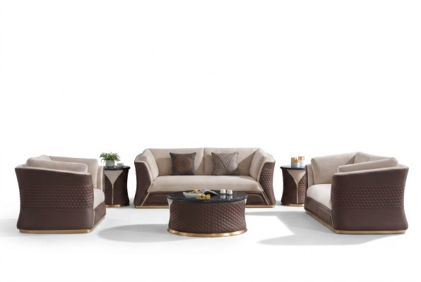 Sofas komplekts 3+2+1 sēdvietas ādas mājošā platība komplekts