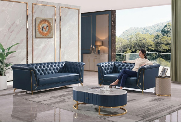 Luksusa Chesterfield dīvāngarnitūra 3+2 sējvietu dīvāns galdiņš mēbeles dīvāns
