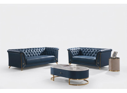 Luksusa Chesterfield dīvāngarnitūra 3+2 sējvietu dīvāns galdiņš mēbeles dīvāns