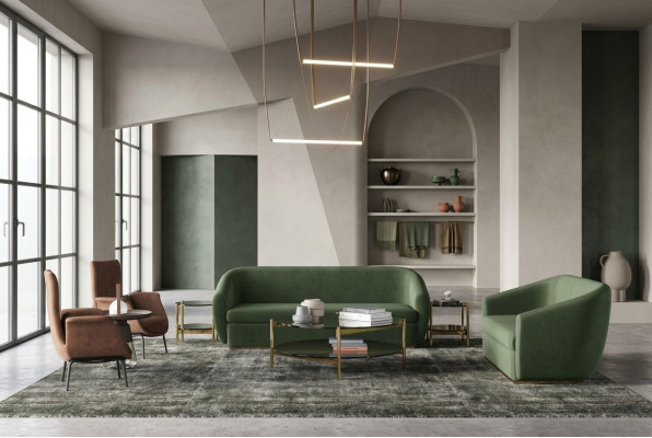 Sofa komplekts 3+3 vietu zaļais ādas mēbeļu komplekts dīvānos dīvāni polsteri