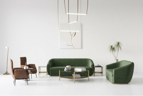 Sofa komplekts 3+3 vietu zaļais ādas mēbeļu komplekts dīvānos dīvāni polsteri