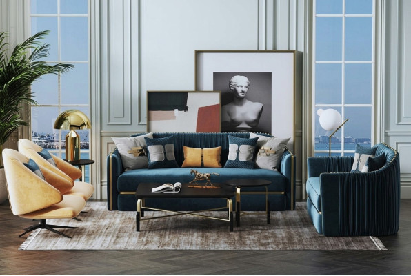 Sofa komplekts 3+2 sēdvietas Dizaina dīvāns Polster dekoratīvās dīvāns Mūsdienīgs sofa