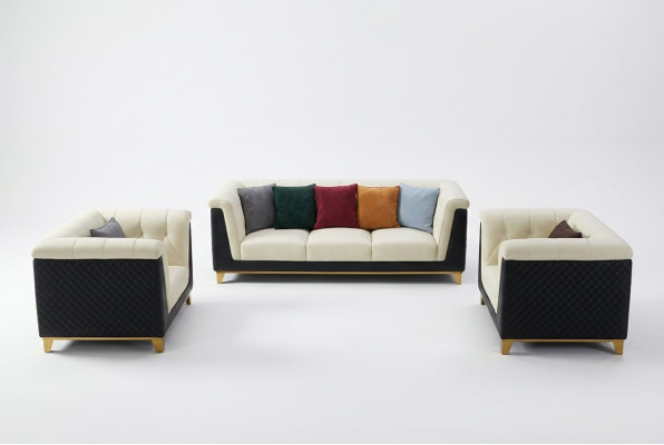 Sofas komplekts ādas dīvāns dizains moderns dīvāns 3+2+1