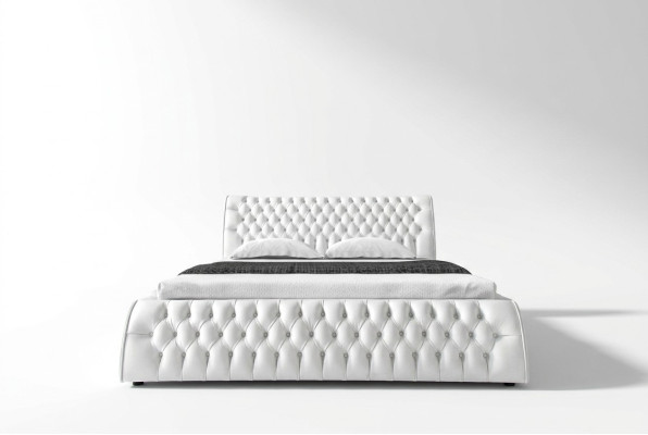 Chesterfield gultas apmales dizaina divvietīgie viesnīcas gultas 180x200 guļamistabā ādas.