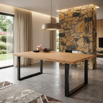Galds Loft mēbeles koks ēdamgalds 160x90cm ēdamgaldi galdi Moderns dizains Jauns
