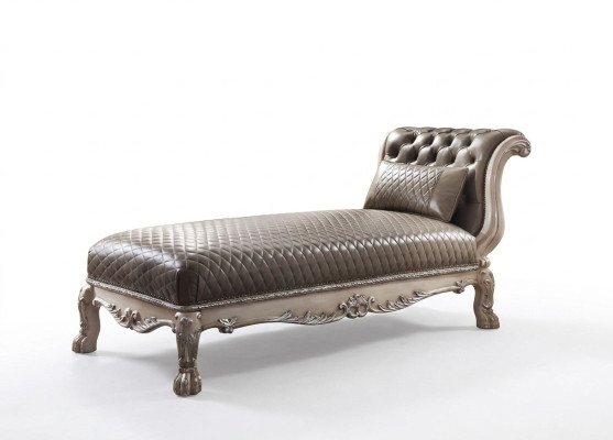 Guļamkrēsli Klasiskā ādas luksusa gultas Chesterfield šezlongs