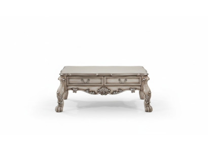 Couchtisch Galdiņš Dīvāns Galdi Beistelltisch Stūra galds Dzīvojamā istaba Dizains Beige Koks Baroks