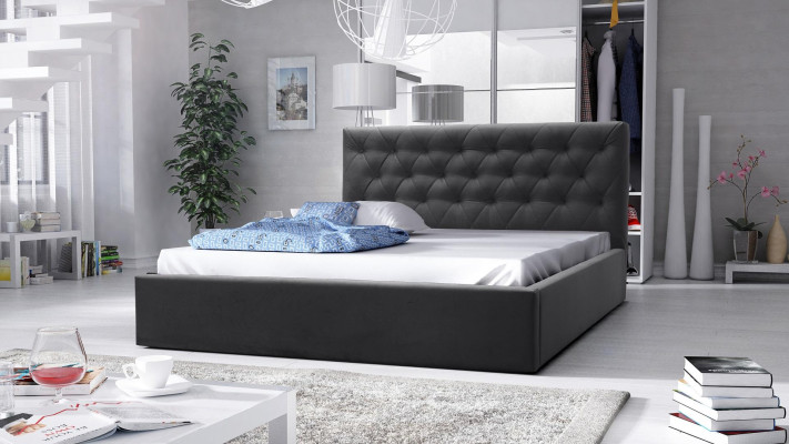 Luksusa gultas partnera stils mēbeles guļamistaba viesnīca gultas 180x200 Česterfīlda