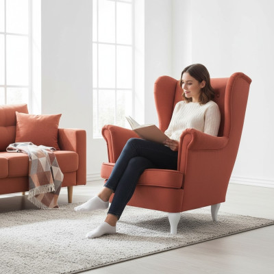 Krēsli Polster Sitzer Dizains Dīvāns Sofa Atelpas Audums Lounge Luksuss Televīzijas klubs
