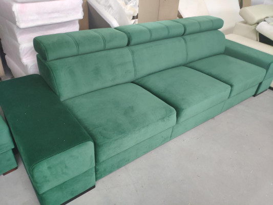 Dizaina xxl dīvāni Dīvāns 4-vietīgs dīvāns Ādas apdare Balts luksusa sofa četrām personām