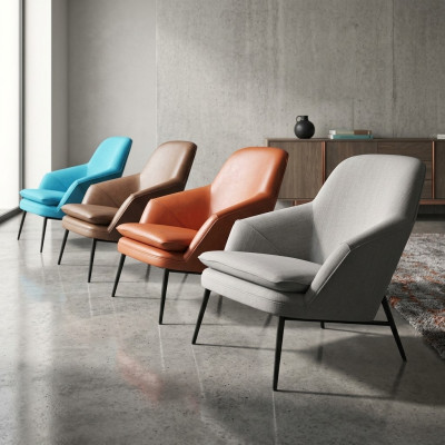 Krēsla dizains Dīvāns Sofa atpūta Tekstils Lounge Luksuss Ādas klubs Polster