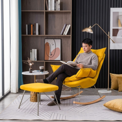 Krēsla metāla dizaina mīksta atpūta "lounge" galds krēsla istaba gultas.
