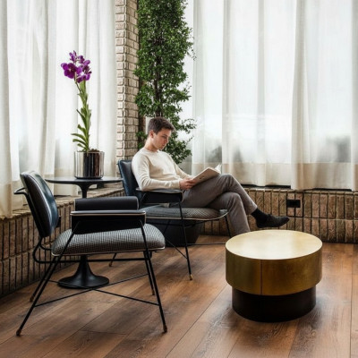 Krēsla dizains Radošais dīvāns Sēdētājs Tekstils Lounge klubs Polsteris Luxus.