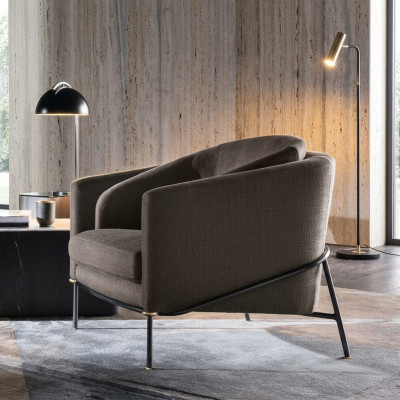 Mūsdienīgs dizaina krēsls dzīvojamā istabā vienvietīgā sofa dīvāns atpūtai klubā