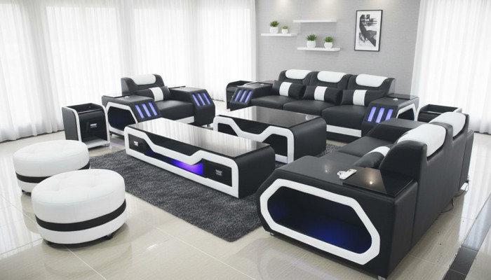 Sofas komplekts 3+2+1 vietas galdiņa komplekts Dizaina moderno 4 gab speletion Moderns