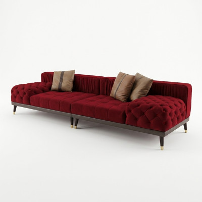 Chesterfield Lielais dīvāns Luksusa mēbeles Dīvāns Pamatne Dīvāni Dīvāns 4 vietas