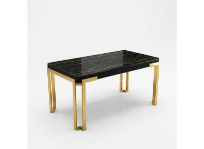 Luksusa galda istaba Galds Moderns metāla ēdamistabas galds Mēbeles Zelts Nerūsējošais tērauds
