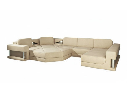 Stacionārā stūra gumijas dīvāns auduma dīvāni sofa sofa U formas dzīvojamo zonu mēbeles jaunas