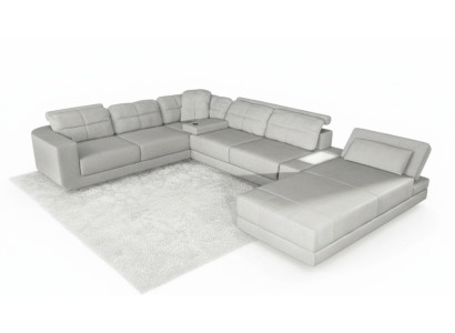 Eck Sofa Couch Polster Ecke Leder Sofa Couchen Möbel Neu Wohnlandschaft U Form   Stura dīvāns ar polsterējumu, ādas dīvāns, mēbeles, jauna dzīvojamā telpa formā "U"