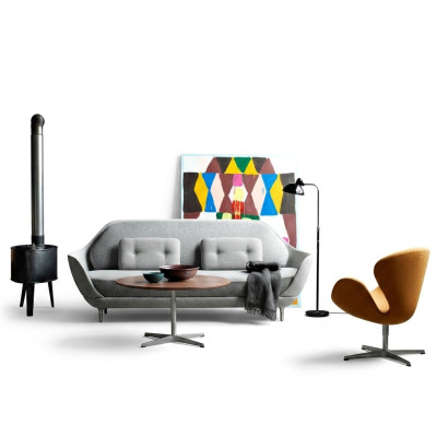 Dīvāns Dzīvojamā istaba Atpūtas postenis Dīvāns dizains Sofa Izklaidējošā istaba Atdzīvināšanas postenis Audums Pelēks Moderni Dīvāni Jauni