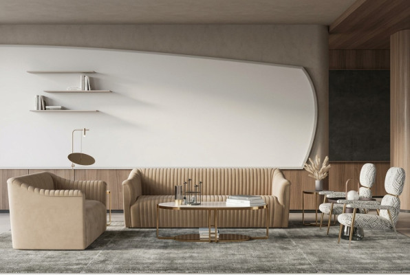 Sofas komplekts 3+1 sēdvietas dzīvojamās telpas relaksējošais samta dizaina dīvāns jauns