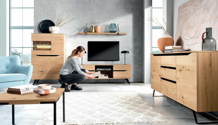 Sideboard Luxus RTV sideboard Mēbeles Skapis Komoda Skapji Lowboard Viesnīca Jauns