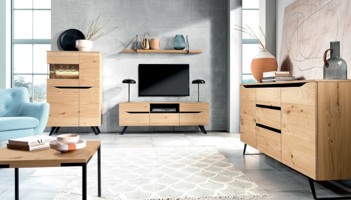 Sideboard Luxus RTV sideboard Mēbeles Skapis Komoda Skapji Lowboard Viesnīca Jauns