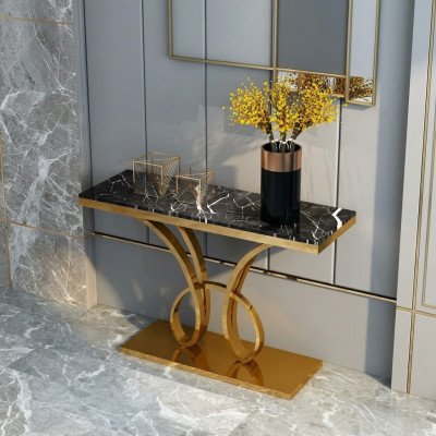 Moderns konsolteici Designer Zelts Rokām darināts nerūsējošais tērauds 120x40cm