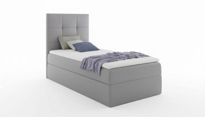 Jauniešu gulta Guļamistabas dizains Viesnīca Moderna gulta Ar plauktiņu Boxspring gulta 90 cm
