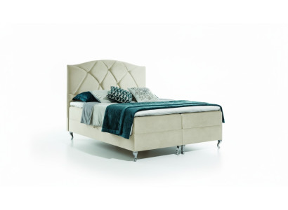 Česterfīldas boxspring gulta mēbeles gultas king size audekls viesnīca jaunā guļamistabā