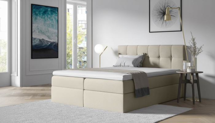 Materiāls boxspring gultas tekstila dizains divvieta viesnīcas guļamistabā moderns gultas guļ.