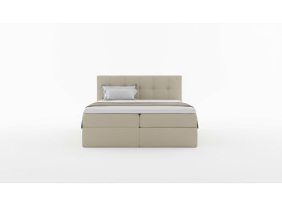 Materiāls boxspring gultas tekstila dizains divvieta viesnīcas guļamistabā moderns gultas guļ.