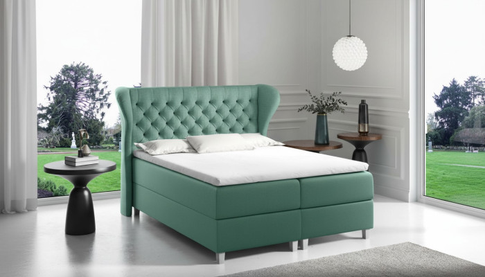 Gulta Chesterfield boxspring mēbeles gultai king izmērs aizbāniem viesnīca jauns guļamistabā